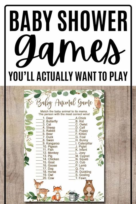 Hunting Theme Baby Shower Games, Baby Shower Games Woodland Theme Free Printable, Outdoor Boy Baby Shower Ideas, Free Woodland Baby Shower Printables, Baby Shower Games Woodland Theme, Woodland Critters Baby Shower Ideas, Woodland Baby Shower Theme Games, Passive Baby Shower Games, Forest Theme Baby Shower Ideas