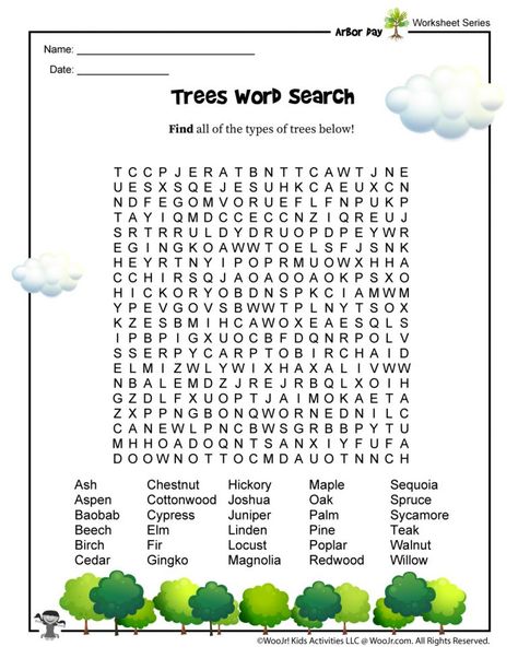 Arbor Day for Kids | Woo! Jr. Kids Activities : Children's Publishing Arbor Day Activities, Poems For Preschool, Importance Of Trees, Tree Id, Tree Identification, Arbor Day, Arbour Day, Vocabulary Worksheets, Reading Worksheets