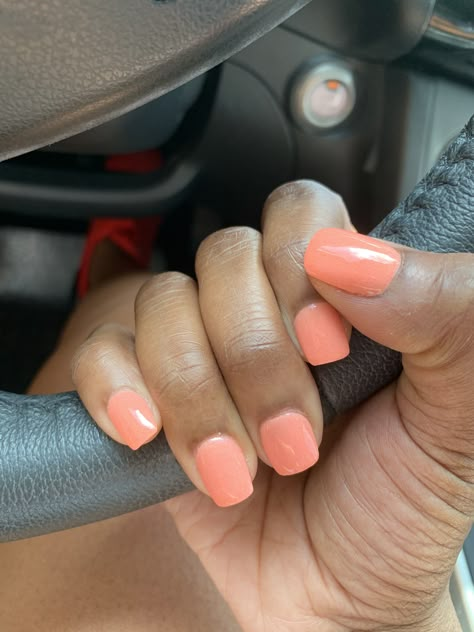 Pink Sns Nails Short, Dip Colors For Nails Summer, Sns Nails Colors Summer Short, Summer Dip Powder, Dipped Nails Ideas Spring 2023, Spring Nail Colors Dip Powder, Peach Color Acrylic Nails, Peach Sns Nails, Vacation Nails Dip