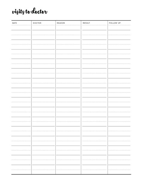 Sign Up Sheet Template, Medical Printables, Medical Binder Printables, Business Types, World Of Printables, Life Skills Class, Budget Planner Free, Medical Binder, Appointment Calendar