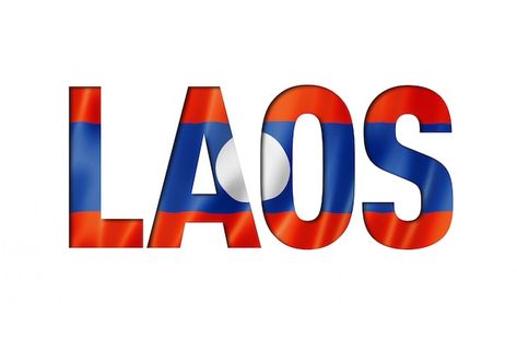 Laos Flag, Alphabet Poster, Text Fonts, Bts Jin, Lululemon Logo, Premium Photo, Laos, Retail Logos, Print Making