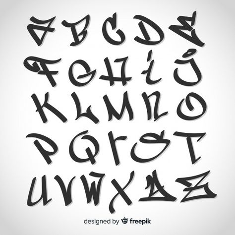 Graffiti alphabet | Premium Vector #Freepik #vector #character #paint #typography #alphabet Graffiti Alphabet Styles, Tag Alphabet, Graffiti Lettering Alphabet, Textured Lettering, Graffiti Art Letters, Lettering Styles Alphabet, Graffiti Text, Handwritten Typography, Graffiti Words