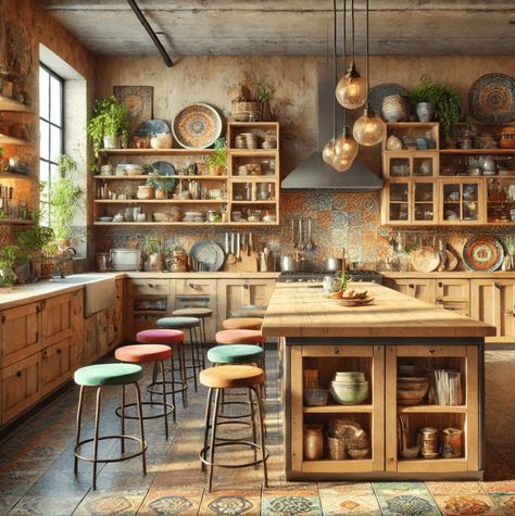 Portugal Kitchen Design, Weasley Kitchen, Earth Tone House, Modern Earthy Home, Earthy Kitchen, Holiday Hacks, Earthy Home, Holiday Hack, Organic Kitchen