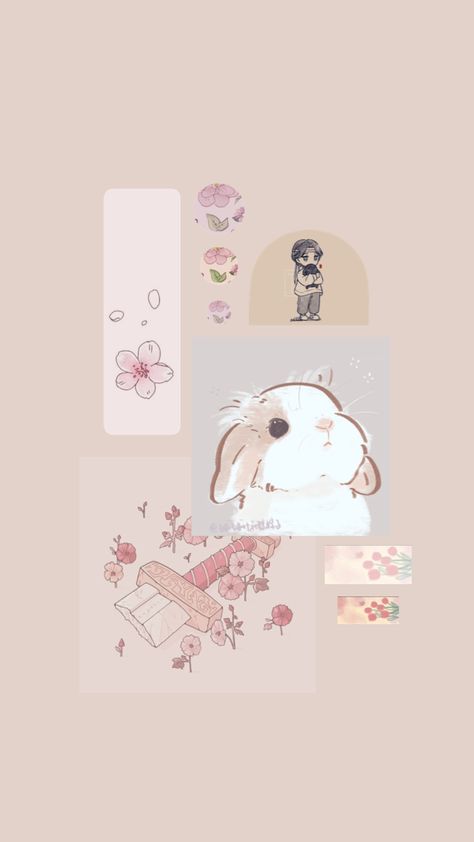 Cute Wallpapers Computer Backgrounds, Easter Wallpapers Aesthetic, Cuteee Wallpaper, Bunny Aesthetic Wallpaper, Cute Bunny Wallpaper, Cute Backgrounds Aesthetic, Aesthetic Bunny, Easter Wallpapers, Aesthetic Ipad