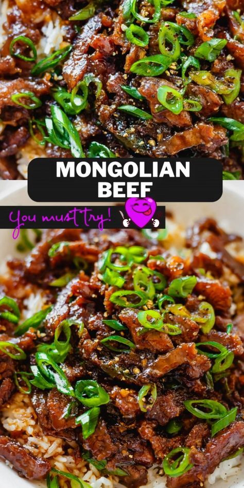 This Mongolian Beef recipe is a copycat version of PF Chang’s famous Mongolian beef but even better! It’s an incredibly delicious dish made of simple ingredients like soy sauce, garlic, ginger, and dark brown sugar which coats tender pieces of flank steak in a sweet and tangy sauce! Mongolian Sauce Recipe, Hawaii Foods, Munchkin Time, Mongolian Beef Recipe, Soy Sauce Garlic, Pf Chang, Beef Tenderloin Recipes, Homemade Chinese, Mongolian Beef Recipes