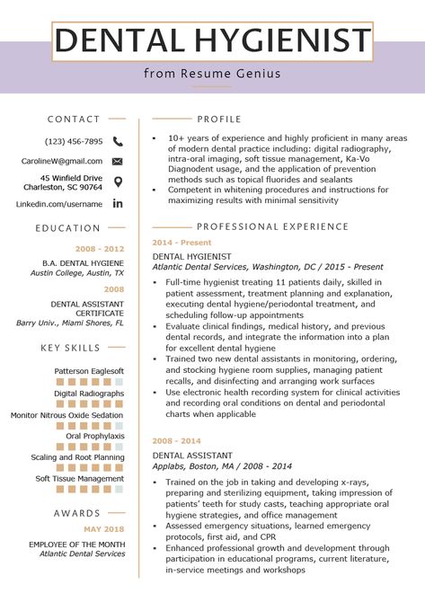 Dental Hygienist Resume Templates, Dental Hygienist Lifestyle, Dental Hygiene School Supplies, Dental Hygiene Notes, Black Dental Hygienist, Dental Resume, Dental Hygienist Resume, Job Affirmations, Dental Hygienist School