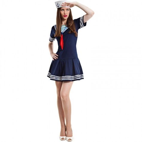 Grad Outfits, Nautical Outfits, Sailor Dress, Women's Costumes, Fashion Books, Dance Dresses, Costume Design, Costumes For Women, Fancy Dress