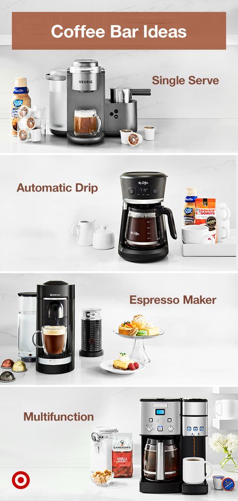 Build your coffee station. Find coffeemakers & enjoy your fave brews, from espresso & latte to cold brews & iced coffee. Coffee Art Illustration, Cold Brew Iced Coffee, Home Espresso Machine, Coffee Bar Station, Ninja Coffee, Coffee Ideas, Home Coffee Stations, Coffee Bars, Coffee Nook