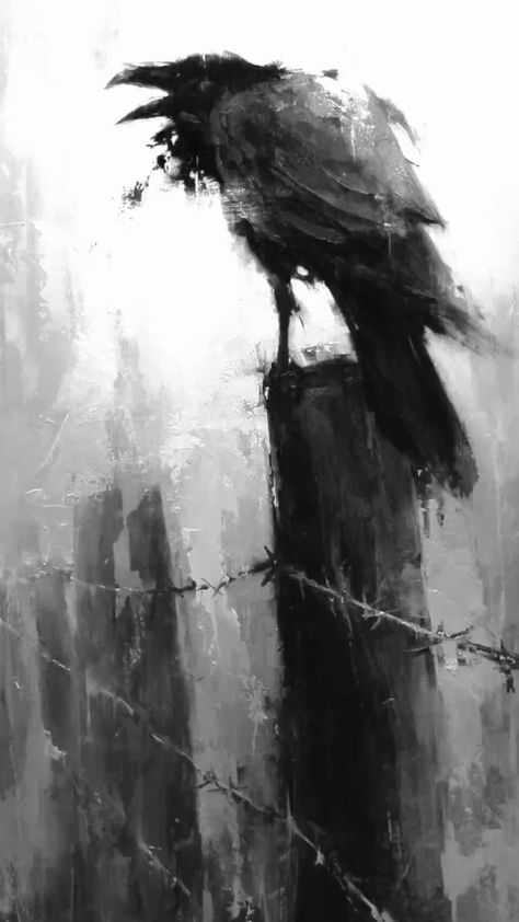 Crow Art Dark, Ghost Journal, Crow Artwork, Monster Anatomy, Crows Artwork, Raven Pictures, Ship Sketch, Crows Drawing, Crow Painting