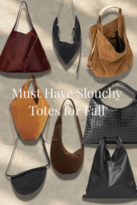 Must have Slouchy Bags for fall. Chocolate Suede Handbags Suede Leather Handbags Brown Suede Bags Suede Purse Women's Suede Handbags Suede Shoulder Bags Designer Suede Handbags Suede Tote Bags Chocolate Brown Purses Suede Crossbody Bags Elegant Suede Handbags Luxury Suede Bags Suede, Slouchy Bag from The Row, Slouchy Black Bottega Veneta Bag, Slouch Bag from Toteme Slouchy Bag Outfit, Bag Trends 2024, Suede Bag Outfit, Slouchy Bags, Brown Suede Bag, Slouchy Leather Tote, Slouchy Tote Bag, Slouchy Hobo Bag, Slouchy Tote