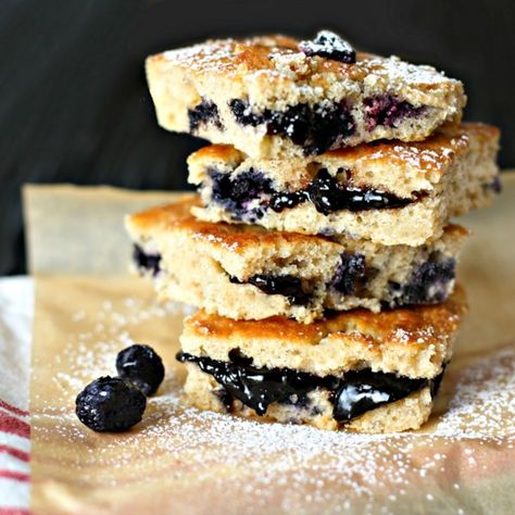 Sheet Pan Blueberry Muffin Tops | "You won't need any muffin top pans for these quick and easy sheet pan blueberry muffin tops. You use a baking sheet to get the best part of these scrumptiously moist breakfast muffins that are bursting with blueberries, have golden crispy edges, and a sparkling sugar, buttery crust!" #recipe #christmas Blueberry Muffin Tops, Muffin Top Recipes, Blueberry Muffin Topping, Muffin Top Pan, Cinnamon Streusel Coffee Cake, Muffin Tops, Fruit Toppings, Cakes Recipes, Caramel Topping