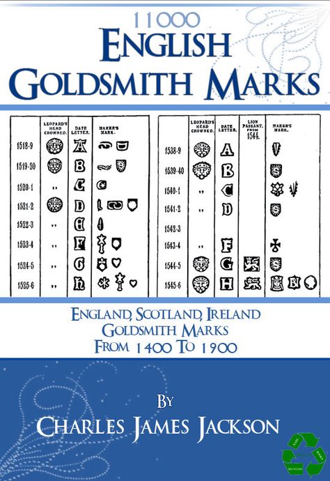 Only $3.99 PDF Book Digital Download Download it direct to your iPad, tablet or computer for reading. The English Goldsmiths Marks from 1400 to 1900 ~ 11000 Makers Marks and Hallmarks from ENGLAND, SCOTLAND, AND IRELAND ~ RARE Reference Book For Collectors Over 700 pages, Collectors and Antique Knowledge, Costume Jewelry Makers, Jewelry Knowledge, Antique Costume Jewelry, King's Lynn, Rare Words, Pottery Marks, Maker’s Mark, Pdf Book