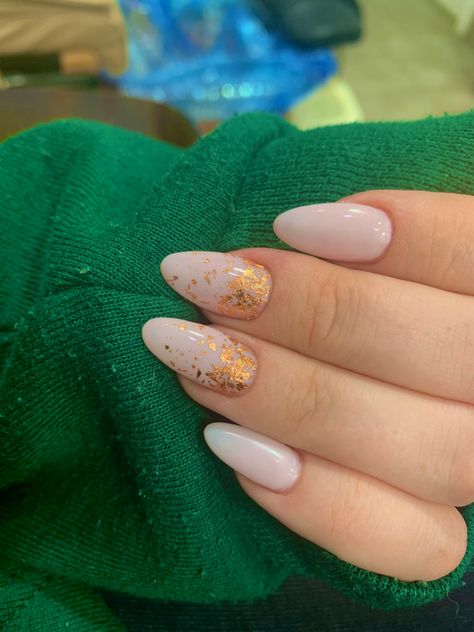 Nails With Rose Gold Foil, Nails With Rose Gold, Rose Gold Foil, Nude Nails, Gold Foil, Foil, Nail Designs, Rose Gold, Nails