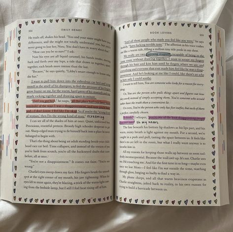 Book Annotation For Friends, Book Annotating Supplies, Reading Annotations Aesthetic, Before The Coffee Gets Cold Annotations, Book Lovers Emily Henry Annotations, Book Annotating Aesthetic, Funny Annotations, Tabbing System Books, Books Annotations Aesthetic