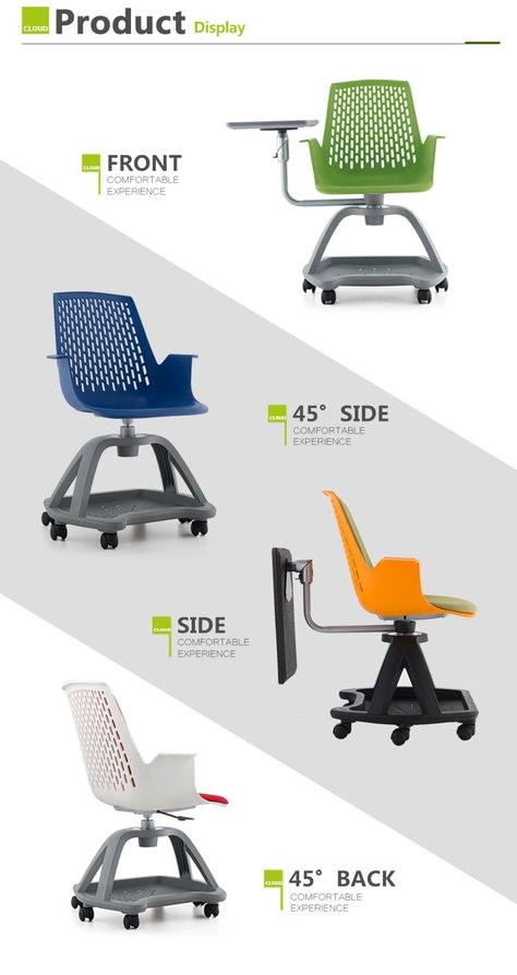 Modern Design Comfortable Plastic Study School Chair With Writing Pad Student Chair, School Chair, Classroom Seating, Reupholster Chair, Study Chair, School Chairs, Ikea Chair, Design School, School Furniture