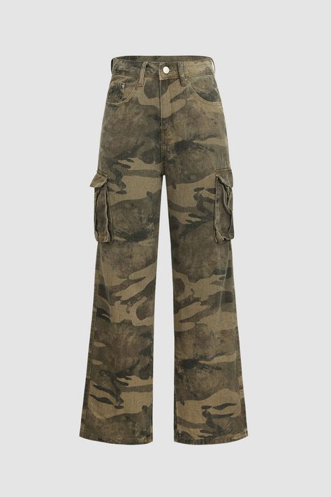 Cargo Pants Outfit Summer, Women Cargo Pants Outfit, Green Camo Pants, Camoflauge Pants, Vanderbilt Family, Pants Png, Camo Cargos, Army Cargo Pants, Women's Cargo Pants