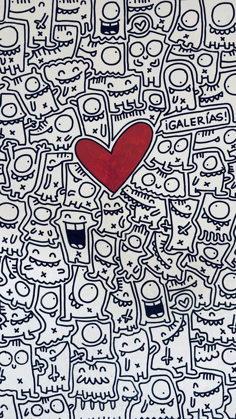 Mint Green Wallpaper Iphone, Doodle Pictures, Mint Green Wallpaper, Doodle Wall, Artsy Pictures, Doodle Illustration, Funny Doodles, Cute Doodle Art, Doodle Art Designs