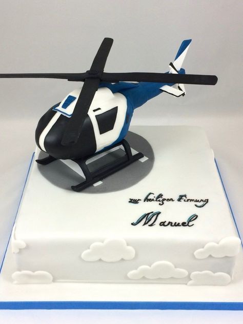 Helicopter Cake, Helicopter Birthday, Airplane Birthday Cakes, Planes Birthday Party, Cake Torte, Airplane Cake, 8th Birthday Cake, Planes Birthday, Baby Shower Favors Girl