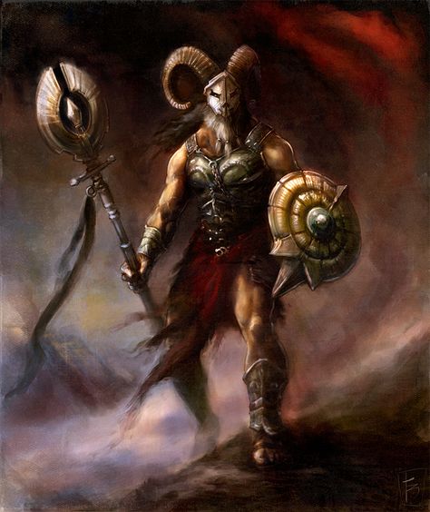 aries warrior | Pointlessly Rambling: February 2011 Aries Warrior, Norse Pantheon, Arte Viking, Norse Gods, Zodiac Aries, Dc Legends Of Tomorrow, Gods Goddesses, Viking Art, Game Illustration