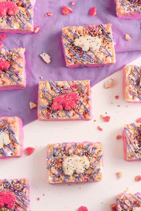 Circus Animal Rice Krispy Treats - Sprinkles For Breakfast Circus Animal Cookies, Learn To Bake, Krispy Treats, My Favorite Recipes, Rice Krispy, Because I Can, Animal Cookies, My Jam, Circus