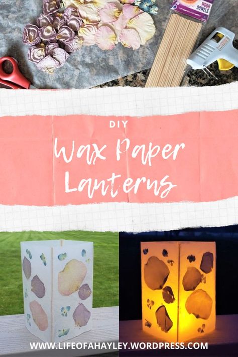 Wax Paper Lanterns, Wax Paper Crafts, Kids Lantern, Paper Lanterns Diy, Lantern Craft, Diy Wax, Diy Lanterns, Smart Art, My Nephew