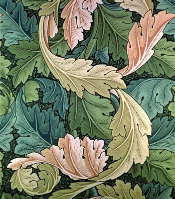 William Morris - 'Acanthus' wallpaper design, 1875 William Morris Wallpaper, William Morris Patterns, Morris Wallpapers, William Morris Art, William Morris Designs, Art And Craft Design, English Art, Pre Raphaelite, Acanthus Leaf