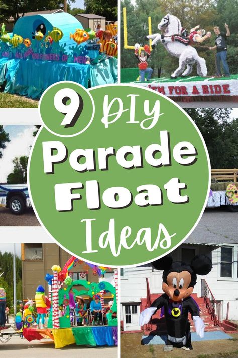 DIY Parade Float Ideas Parade Float Ideas Baseball, Diy Parade Float Ideas, Diy Parade Float, Parade Float Diy, Parade Float Theme, Halloween Parade Float, Fall Float, Parade Float Ideas, Parade Float Supplies