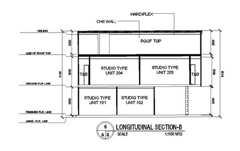 House Building Longitudinal Section Drawing DWG File - Cadbull Longitudinal Section Architecture, Building Structure Design, Section Architecture, Longitudinal Section, Section Drawing, Architectural Section, Family House Plans, House Building, Bungalow House