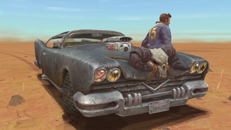 Fallout 2 handpainting tutorial, Miki Bencz on ArtStation at https://www.artstation.com/artwork/N5bmXD Fallout 3 Concept Art, Fallout 2 Art, Classic Fallout, Fallout 1, Fallout 2, Fallout Rpg, Fallout Fan Art, Fallout Concept Art, Nuclear Winter