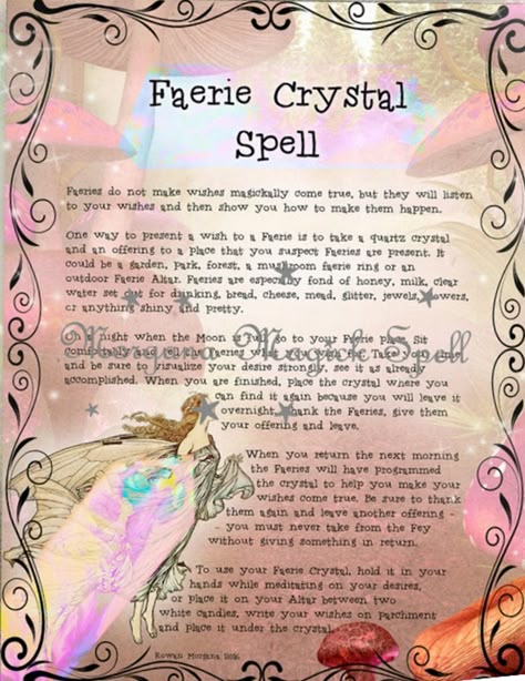 Fairies Facts, Faery Magick, Faerie Magick, Fairies Mythology, Fairy Spells, Mystical Creatures Mythology, Faerie Aesthetic, Wicca Recipes, Real Fairies