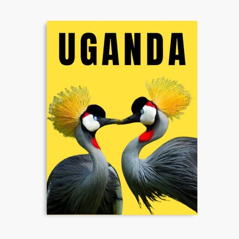 Get my art printed on awesome products. Support me at Redbubble #RBandME: https://www.redbubble.com/i/canvas-print/Uganda-Crested-crane-by-TopCore256/98569974.5Y5V7?asc=u Crested Crane, Grey Crowned Crane, Crowned Crane, The Grey, The Military, Uganda, Awesome Products, Canvas Print, Canvas Prints