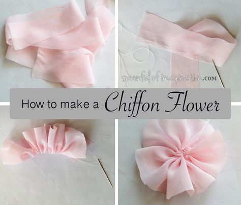 Let me show you how to make chiffon flowers and give you a few ways you can use them! Material Flowers Diy, Chiffon Ribbon Crafts, How To Make Material Flowers, How To Make Chiffon Flowers, Diy Chiffon Flowers, Diy Material Flowers, Material Flowers How To Make, Chiffon Flowers Diy, Diy Fabric Flowers Tutorial