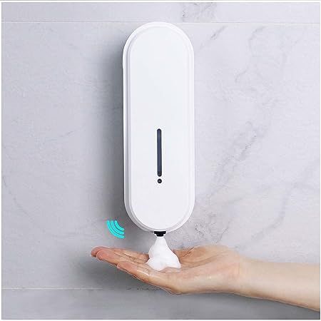 TECHO Automatic Soap Dispenser Hand Sanitizer Dispenser Wall Mount, Foaming Hand Free Soap Dispenser,Touchless Electric Sensor Pump Battery Operated for Kitchen Bathroom Hotel Restaurant Commercial Automatic Hand Soap Dispenser, Smart House Gadgets, Hands Free Soap Dispenser, Soap Dispenser Wall, Stainless Steel Kitchen Faucet, Wall Mounted Soap Dispenser, Touch Hand, Hand Sanitizer Dispenser, Bathroom Hotel