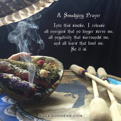 Smudging prayer, this is actually part of emotional release Smudging Prayer, Sage Smudging, Spiritual Cleansing, Herbal Magic, Smudge Sticks, New Energy, Spiritual Healing, Chakra Healing, Book Of Shadows