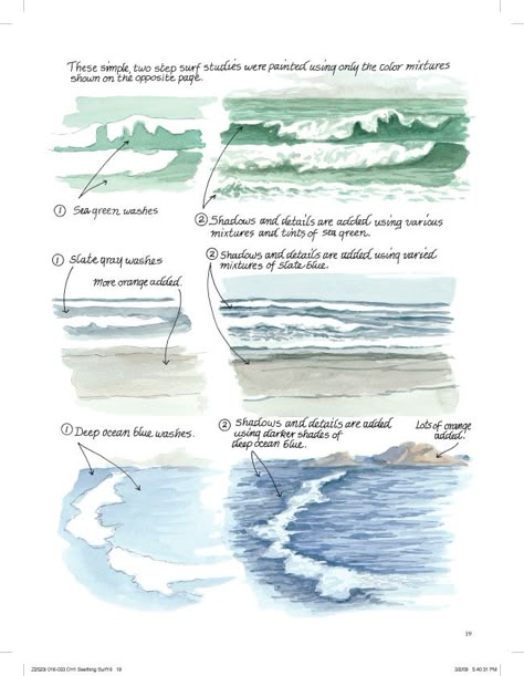 Down by the Sea with Brush and Pen Draw and Paint Beautiful Coastal Scenes By Claudia Nice Nobody captures the misty splashes and weathered details of seascapes quite like Claudia Nice. In this step-by-step guide, Claudia shares her special approach to creating dynamic watercolor compositions textured with pen & ink, acrylics and gouache. Wall Painting Techniques, Watercolor Tips, Watercolor Lessons, Watercolor Ocean, Watercolor Painting Techniques, Cat Air, Painting Lessons, Watercolor Inspiration, Watercolour Tutorials