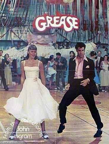 Sandy Grease Outfit, Grease Movie Poster, Grease Fashion, Greece Movie, Hollywood Dance, Grease Outfits, Poster Dance, Grease Costume, Sandy And Danny