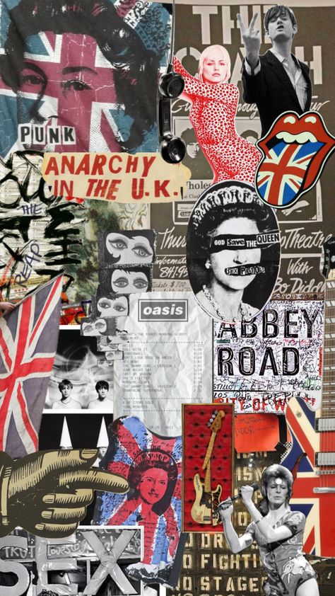 #punk #uk #anarchy #sexpistols #rock Punk Moodboard, 60s Punk, Anarchy In The Uk, Punk Art, Music Wallpaper, Basic Style, Punk Fashion, Your Aesthetic, Connect With People