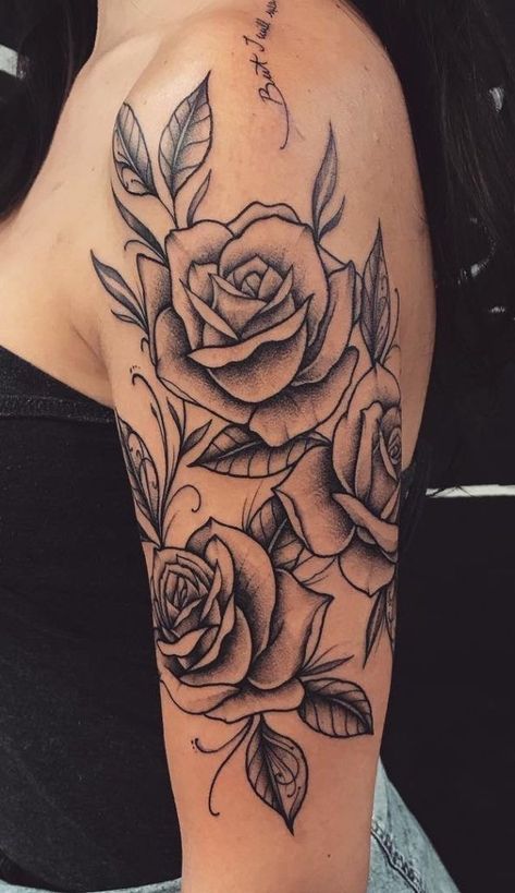 Rose Shoulder Tattoo, Rose Tattoos For Women, Men Tattoos, Inspiration Tattoos, Forearm Tattoo Women, Dope Tattoos For Women, Shoulder Tattoos For Women, Arm Tattoos For Women, Arm Tattoos