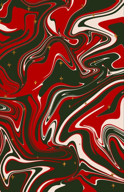 A swirl of red, green and white with some glitter stars sprinkled on top - a modern print for Christmas Liquid Aesthetic, Pink Nike Wallpaper, Red Christmas Background, Christmas Abstract, Merry Christmas Background, Xmas Wallpaper, Christmas Wallpaper Backgrounds, Color Swirl, Black And White Background