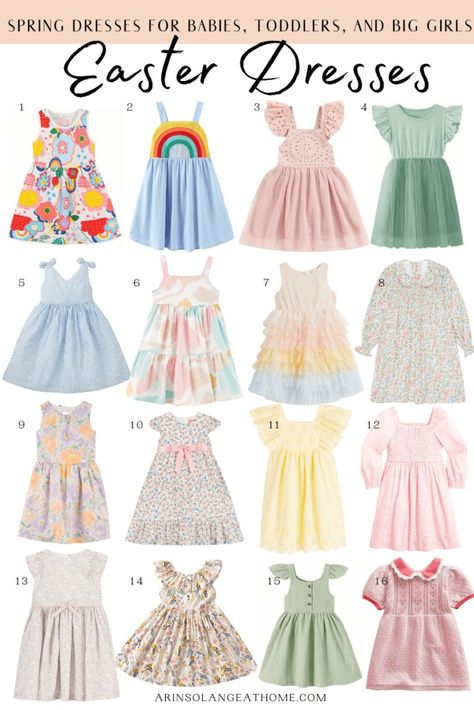 Classic Easter Dresses for Little Girls - arinsolangeathome Easter Dresses For Girls Children, Toddler Girl Easter Outfit, Easter Outfit For Girls, Easter Event, Girls Easter Dresses, Toddler Easter, Easter Dress, Easter Outfit, Little Girl Dresses