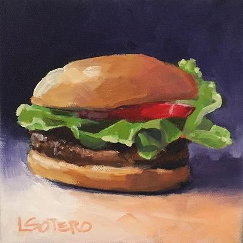 "Dressed" original fine art by Lisa Sotero Fast Food Painting, Food Paintings, Foodie Art, Best Nature Wallpapers, Sims 4 House Design, Nature Wallpapers, Food Painting, A Level Art, Hyperrealism