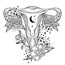 Flower Uterus, Anatomical Tattoo, Uterus Tattoo, In Utero Tattoo, Utero Tattoo, Anatomical Tattoos, Stencil Outline, Tattoo Meanings, In Utero