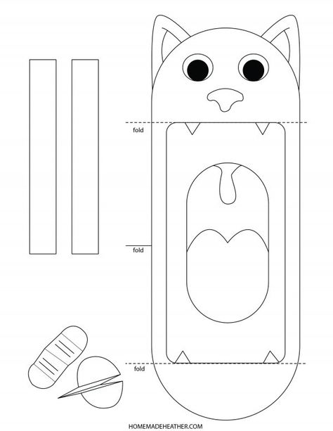 Cat Hand Puppet Diy, Halloween Puppets Printable, Mothers Day Activity, Puppet Printable, Cat Puppet, Activity Printables, Bricolage Halloween, Free Printable Crafts, Puppets For Kids