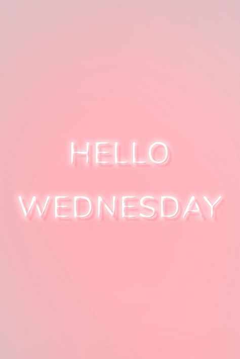 Hello Wednesday pink neon lettering | free image by rawpixel.com / Hein Neon Pink Aesthetic, Neon Lettering, Hello Wednesday, Pink Wednesday, Free Illustration Images, Days And Months, Pink Neon, Download Free Images, Pink Aesthetic