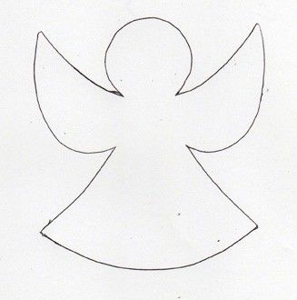 Make a chain of angels to wrap around your Christmas tree or use to decorate your packages. A single one also makes a great gift card. Angel Patterns Printable, Angel Template Free Printable, Angel Template, Sew Christmas, Angels Christmas, Felt Angel, Paper Angel, Angel Crafts, Christmas Templates