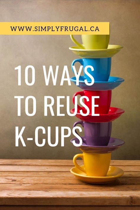 Take a peek at 10 ways to reuse K-cups that you can try, long after the coffee is gone! #keurig #kcup #coffeepod K Cup Crafts, Coffee Pods Crafts, Keurig Pods, Keurig Coffee Pods, Grocery Savings Tips, K Cup Holders, Grocery Savings, Keurig K Cup, Money Frugal