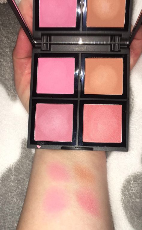 Swatches of the Elf blush palette in light Elf Blush Palette, Elf Blush, Exfoliating Body Scrub, Blush Palette, Aesthetic Beauty, Drugstore Makeup, Body Scrub, The Elf, Crochet For Beginners