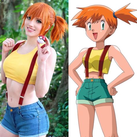 Misty from Pokemon Misty Pokemon Costume, Madison Kate, Misty Cosplay, Misty From Pokemon, Pokemon Costumes, Pokemon Cosplay, Zelda, Pokemon, Zelda Characters