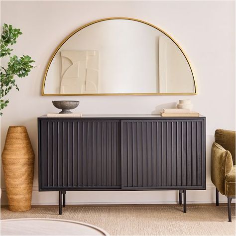 New Arrivals: Wall Decor and Mirrors | West Elm Half Moon Mirror, Horizontal Mirrors, Metal Wall Mirror, Entryway Mirror, Mirror Large, Modern Mirror Wall, Mirror On The Wall, Living Room Mirrors, Modern Mirror