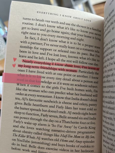 Best Friends Book Quotes, Book Quotes For Friendship, Books About Girlhood, Dolly Alderton Book, Book Quotes On Friendship, Everything I Know About Love Dolly Alderton, All About Love Bell Hooks Aesthetic, Everything I Know About Love Dolly, Female Friendship Aesthetic Quotes